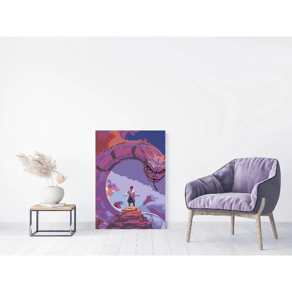 Setul de pictura pe numere te poate scufunda partial in lumea fanteziilor tale si iti ofera posibilitatea de a patrunde mai mult in lumea artei de a petrece placut si productiv timpul liber De asemenea rezultatul muncii poate sa se transforme in decor pentru casa sau o ideie minunata de cadouCe contine setul de pictura pe numere- Un desen contur cu indicarea numarului culorii Fiecare celula de contur a imaginii este numerotata si corespunde 