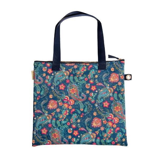 Shopper paisleySpa&539;iu suficient pentru articolele tale de cump&259;r&259;turiFermoar practic pentru deschiderea si inchiderea usoara a gentiiMânere lungi pentru purtare confortabil&259;Cu buzunar suplimentar în interior pentru a v&259; depozita portofelul cheile etcLucrat manual - calitate deosebit de înalt&259;