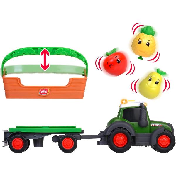 Tractor cu remorca 30 cm ABC Freddy Fruit Trailer 204115006