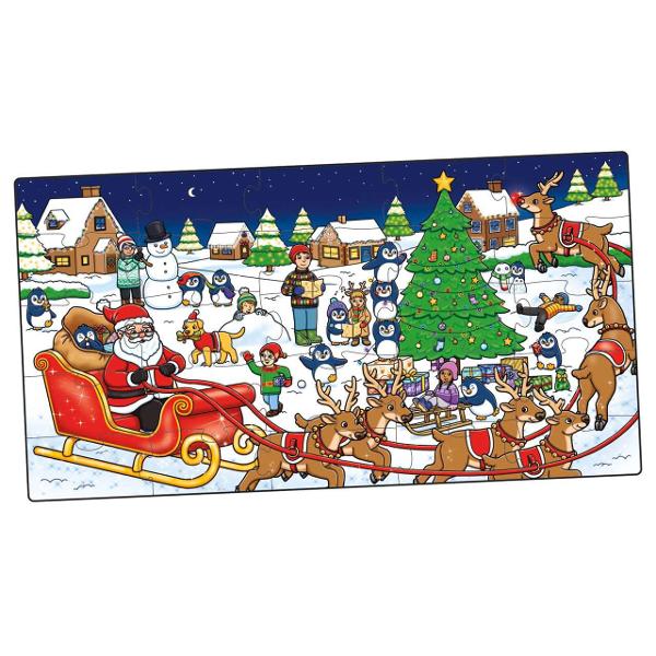 Cadoul perfect pentru Craciun Bucurati-va alaturi de intreaga familie cu jocul puzzle-ul si cartea de colorat cu activitati de la Orchard ToysVarianta de joc- Cursa renilor Renii încearc&259; s&259; ajung&259; de la Polul Nord la sat pentru a-l ajuta pe Mo&537; Cr&259;ciun s&259; livreze cadouri de Cr&259;ciun G&259;si&539;i renii colora&539;i care s&259; v&259; ajute pe parcursDupa ce ati completat impreuna puzzle ul din 25 piese adresati 