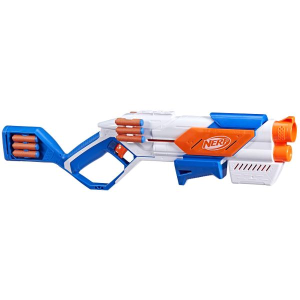 Marca Nerf iti imbunatateste jocul cu sageti de inalta performanta Nerf N Series si sageti Nerf N1 Ai abilitatile ca un luptator Nerf acum ai blasterul si sagetile pentru a castiga un avantaj superior in jocul in interior si in aer liber De la creatorii sagetii cu spuma marca Nerf dezlantuie urmatoarea evolutie in sablare cu sageti cu spuma cu sagetile Nerf N Series N1 oferind PRECIZItIE VITEZa si DISTANta EXTREME Blasterul de sageti Nerf N Series Strikeback ofera o actiune puternica de 