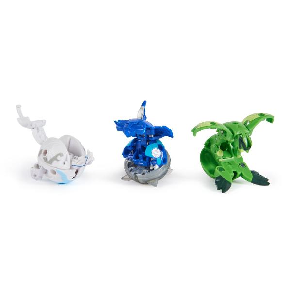 Acest set include 1 Bakugan Atac Special prin Rotire si 2 bile Bakugan de baza plus carti de joc pentru a intra in actiune Foloseste cardul de lansare si cordonul de lansare incluse pentru a activa Bakugan-ul rotitor Combina-ti Bakugan-ul cu ajutorul sistemului de legare a bilelor in mai multe parti Pur si simplu prinde partea de sus a personajului de partea de jos sisau inelul armei Atac Special si pregateste-te de lupta Cu cat colectionezi mai multe cu atat mai multe vei putea 