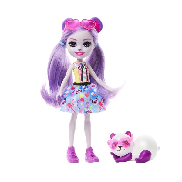 Lasati aceste papusi adorabile si prietenii lor animalute sa va incante Papusile Enchantimals &trade sunt personaje care impartasesc o legatura speciala cu prietenii lor animalute - sunt mereu impreuna si arata la fel 7 personaje in sortiment Fiecare se vinde separat in functie de disponibilitate Culorile si decoratiunile pot varia