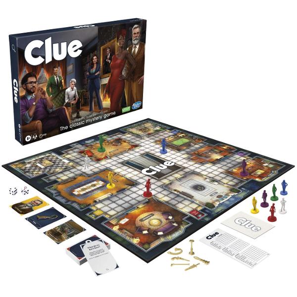 Cluedo este jocul clasic de detectiv in care fiecare jucator devine anchetator pentru a rezolva o crima misterioasa Cine a comis fapta Cu ce arma Si unde In aceasta editie moderna noii suspecti decorurile elegante si detaliile atent ilustrate aduc un plus de suspans si atmosfera Paseste in conacul somptuos si foloseste-ti abilitatile deductive pentru a analiza indiciile a interoga suspectii si a elimina variantele false Fiecare partida este diferita ceea ce face ca jocul sa fie 