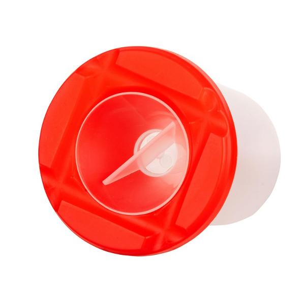 material plastic capac in diverse culorimarginile capacului pot fi utilizate ca&nbsp;suport pentru pensuledimensiune 85x 8 x 58cm&nbsp;Vasul este realizat din polipropilena &537;i&nbsp;este format&nbsp;din trei par&539;i un recipient transparent o parte superioara colorata detasabila cu deschidere conica si un capac transparent detasabil Exista caneluri orizontale in partea superioara colorata care va permit sa plasati&nbsp;pensuleleDaca 