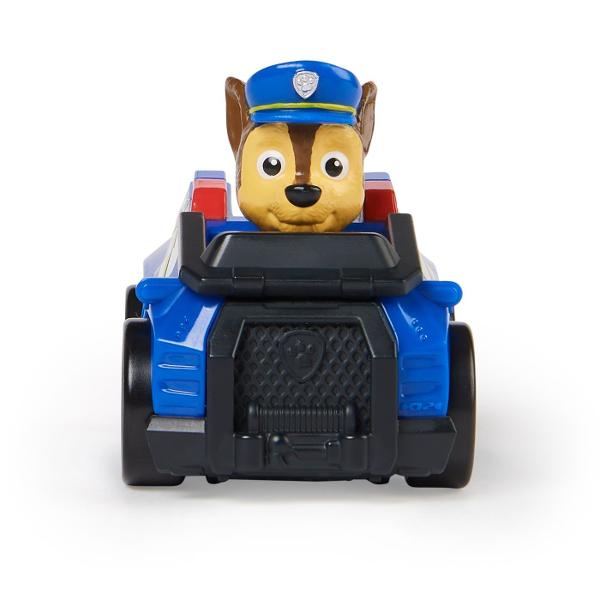 Alearga spre misiunea de salvare cu pilotii din Patrula catelusilor Pup Squad Racers Fiecare masina de curse Pup Squad masoara 63 cm lungime si 5 cm inaltime astfel incat se potrivesc perfect in palma sau in buzunar fiind jucariile de dimensiuni perfecte pe care copiii le pot lua cu ei oriunde Fiecare catel din Patrula catelusilor este imbracat in uniforma autentica din filmul Patrula catelusilor cu urechile date pe spate astfel incat sa para ca alearga cu viteza maxima la fel ca in 