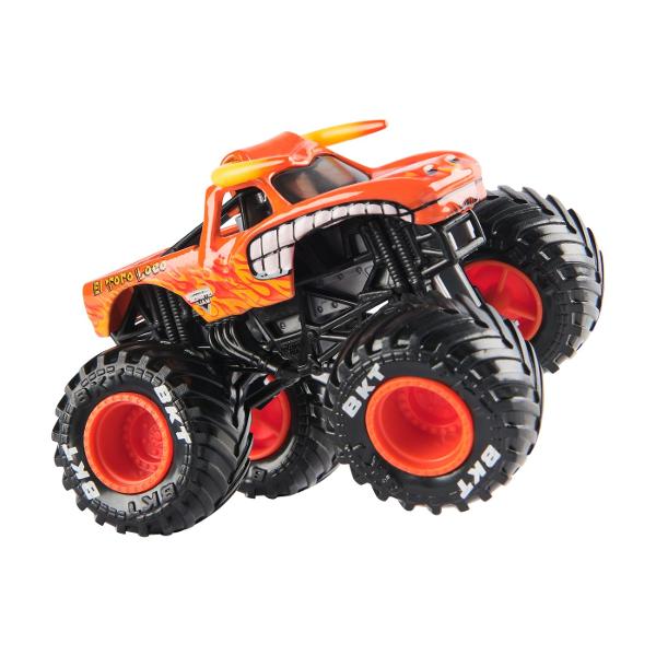 Masina oficiala a spectacolului Monster Jam Un vehicul hiper detaliat fidel eroilor spectacolului cu un aspect agresiv si suspensii realiste pentru a face cascadoriile intr-un mod cat mai spectaculos Macheta este metalica si foarte bine realizata Foarte rezistenta Monster Jam ofera mai multe detalii si grafica decat oricand Cu anvelopele oficiale BKT jante cromate stilizate si un sasiu autentic cu detalii cromate acest camion monstru intruchipeaza stilul si volanul omologului sau din 