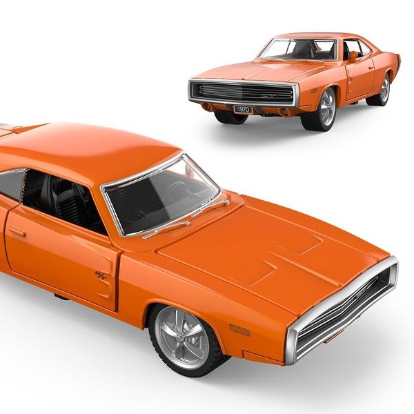 Masinuta are proportiile ideale pentru momente pline de distractie si amuzament Masinuta metalica Dodge Charger RT cu scara 1 la 36 are anvelope de cauciuc si un design detaliat interior-exterior realizat din material metalic turnat cu accesorii realizate din material plastic portiere de calitate superioara Copilul dumneavoastra se poate juca in voie cu masina metalica Dodge Charger RT cu scara 1 la 36 oferita de brandul international Rastar Nicio cursa nu este imposibil de castigat cu 