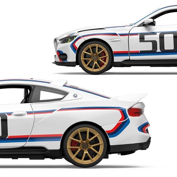 Copilul dumneavoastra se poate juca in voie cu masina cu telecomanda BMW 3 0 CSL scara 1 la 14 oferita de brandul international Rastar Nicio cursa nu este imposibil de castigat cu acesta masinuta replica oficiala cu licenta a modelului original construita cu mare atentie la detalii Masinuta are proportiile ideale pentru momente pline de distractie si amuzamentMasinuta functioneaza pe frecventa de 24GAlimentarea se face astfel  pentru masinuta sunt necesare 5 baterii tip AA  iar pentru 
