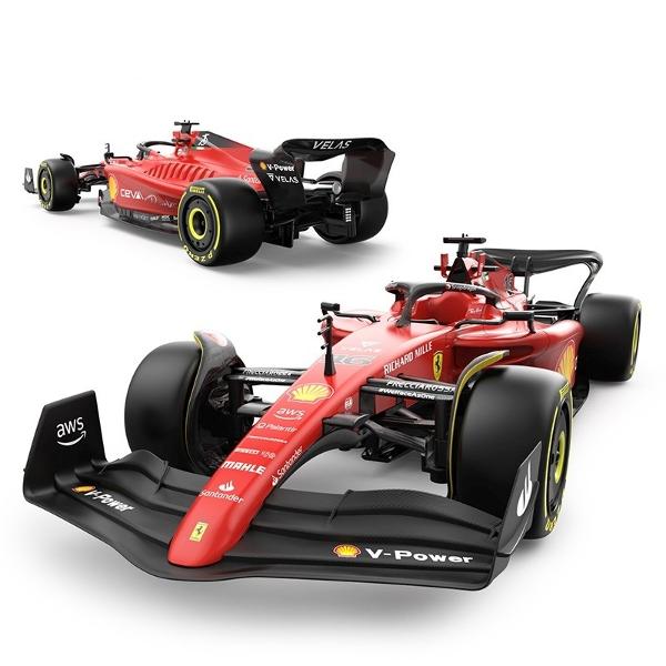 Copilul dumneavoastra se poate juca in voie cu masina cu telecomanda Ferarri F1-75 scara 1 la 12  oferita de brandul international Rastar Nicio cursa nu este imposibil de castigat cu acesta masinuta replica oficiala cu licenta a modelului original construita cu mare atentie la detalii Masinuta are proportiile ideale pentru momente pline de distractie si amuzament avand dimensiunile in centimetri dupa cum urmeaza  471710 Masinuta functioneaza pe frecventa de 24GAlimentarea se face 