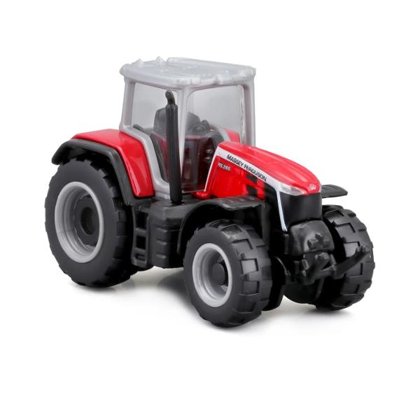 Descopera lumea agricola in miniatura cu colectia Mini Work Machines Tractors Aceste tractoare licentiate de 75cm realizate din metal turnat sub presiune si piese din plastic sunt gata sa abordeze orice sarcina de la ferma Cu designuri realiste si posibilitatea de a atasa implemente aceste tractoare sunt perfecte pentru joaca si colectionare Tractoarele au un corp robust din metal turnat sub presiune die-cast asigurand durabilitate si un aspect realist Detaliile fine sunt 