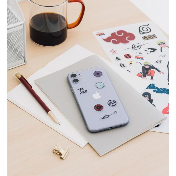 Set stickere Naruto 59 de abtibilduri rezistente la apa si reutilizabile 4 pagini Vrei sa iti personalizezi laptopul bicicleta jurnalul caietele valizaskateboardul sau oricare alt obiect Iti oferim aceasta oportunitate cu acest set de stickere Naruto produs licentiatPachetul include mai multe abtibilduri in diferite culori si modeleSunt rezistente la apa si se pot reutiliza Suprafata pe care se lipesc aceste stickere trebuie sa fie curatata si uscata