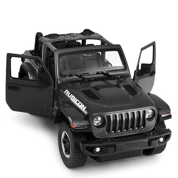 Copilul dumneavoastra se poate juca in voie cu masina cu telecomanda JEEP WRANGLER RUBICON scara 1 la 14 oferita de brandul international Rastar Nicio cursa nu este imposibil de castigat cu acesta masinuta replica oficiala cu licenta a modelului original construita cu mare atentie la detalii Masinuta are proportiile ideale pentru momente pline de distractie si amuzamentMasinuta functioneaza pe frecventa de 24GAlimentarea se face astfel  pentru masinuta sunt necesare 5 baterii tip AA  