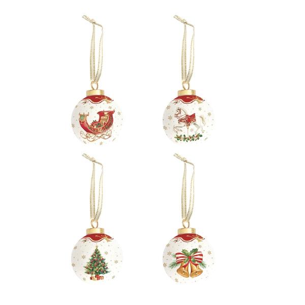 Îmbog&259;&539;e&537;te atmosfera s&259;rb&259;torilor cu acest glob de Cr&259;ciun elegant din ceramic&259; parte din colec&539;ia Christmas Tale de la Easy Life Cu un design rafinat &537;i o dimensiune compact&259; de 7 cm globul 