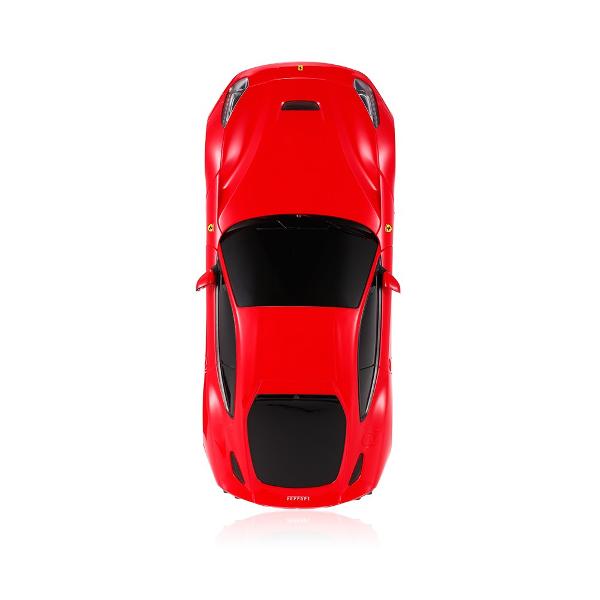Copilul dumneavoastra se poate juca in voie cu masina cu telecomanda Ferrari F12 scara 1 la 18 oferita de brandul international Rastar Nicio cursa nu este imposibil de castigat cu acesta masinuta replica oficiala cu licenta a modelului original construita cu mare atentie la detalii Masinuta are proportiile ideale pentru momente pline de distractie si amuzament avand dimensiunile in centimetri dupa cum urmeaza  2551167 Masinuta functioneaza pe frecventa de 24GAlimentarea se face 