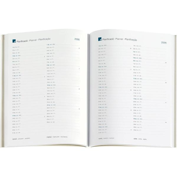 Agenda Miquelrius Plus 155x213 mm datata zilnic Terrazzo Graphic CAT MR26