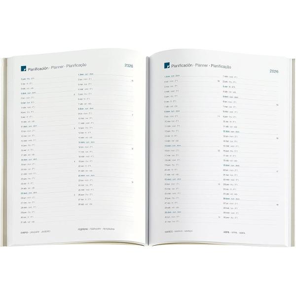 Agenda Miquelrius Plus 155x213 mm datata saptamanal Impressionist Natura MR22724