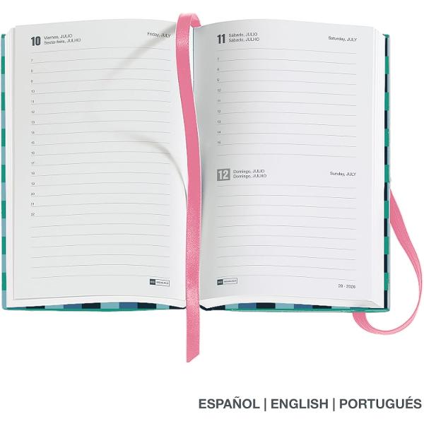 Agenda Miquelrius Passport 90x140 mm datata zilnic Colour Block Graphic MR31283