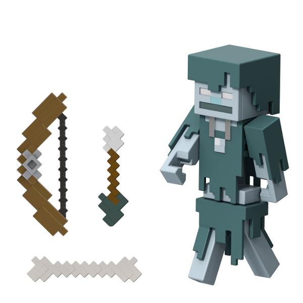 Creeaza exploreaza si supravietuieste cu figurile Minecraft Aceste figurine de actiune au fost create in mod autentic folosind designul pixelat al jocului video asa ca sunt grozave pentru joc si afisare Articulatiile mobile permit personajelor emblematice sa atinga ipostaze de actiune Fiecare figurina vine cu o piesa Build A Portal Jucatorii le pot colecta pe toate pentru a construi un portal complet Minecraft End care este de doua ori mai inalt decat figura Este un cadou grozav pentru 