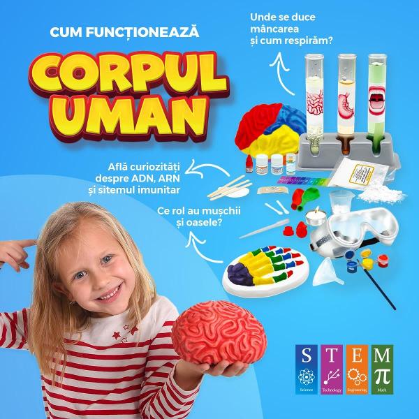 Tu &537;tii ce rol au rinichii &icirc;n corpul t&259;u Cum respiri sau cum se diger&259; m&acirc;ncarea Afl&259; cum func&539;ioneaz&259; Corpul uman cu noul set creativ de la ROOVIExperimenteaz&259; descoper&259; &537;i &icirc;nva&539;&259; informa&539;ii uimitoare despre corpul uman prin intermediul kitului Cum func&539;ioneaz&259; corpul uman Exploreaz&259; prin joc biologia &537;i chimia organismului uman utiliz&acirc;nd instrumente de laborator &537;i 