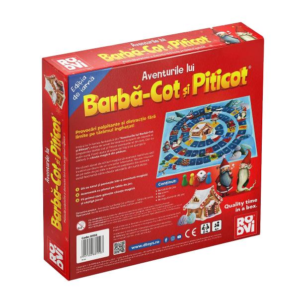 Descoper&259; Aventurile lui Barb&259;-Cot &537;i Piticot un joc palpitant care aduce multe z&acirc;mbete &537;i distrac&539;ie &icirc;n familie &icirc;n serile reci de iarn&259;Preg&259;te&537;te-te pentru o c&259;l&259;torie plin&259; de surprize &icirc;ntr-un t&259;r&acirc;m acoperit de z&259;pad&259; al&259;turi de Barba-Cot &537;i Piticot Fiecare pas pe drumul &icirc;nghe&539;at &icirc;&539;i poate aduce noi provoc&259;ri de la poteci 