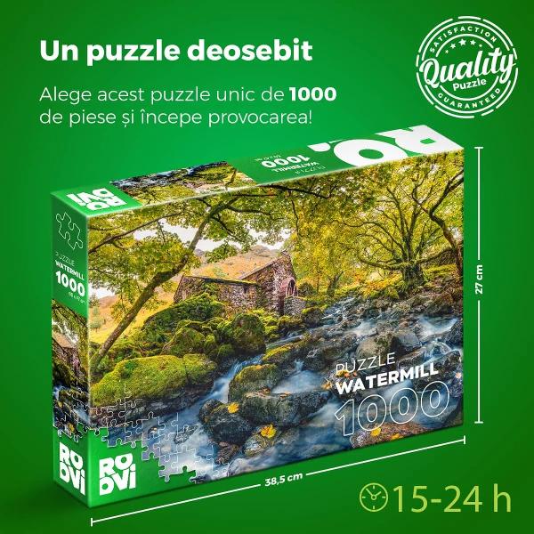 Cau&539;i un joc puzzle spectaculos pentru deconectare sau timp de calitate cu cei dragi Alege Puzzle Watermill 1000 piese &537;i bucur&259;-te de o experien&539;&259; creativ&259; &537;i relaxant&259; Imaginea din Puzzle Watermill 1000 piese red&259; fotografia omonim&259; realizat&259; de celebrul  fotograf britanic James Rushforth în nordul Lake District o regiune pe care a explorat-o înc&259; din copil&259;rieVechea 