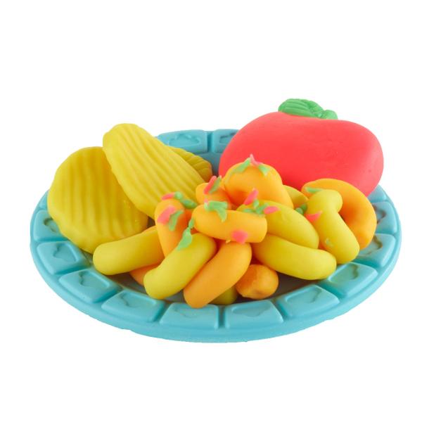 Stii cat este ceasul Este timpul pentru gustari haioase facute din plastilina Play-Doh Copiii de 3 ani si mai mari care adora sa fie creativi cu jucarii de gatit si plastilina modelatoare vor fi incantati sa creeze propriile versiuni Play-Doh ale gustarilor preferate de copii Cu ustensile Play-Doh usor de folosit si plastilina Play-Doh in culori variate sunt atat de multe creatii pe care imaginatia lor le poate &bdquogati&rdquo Creeaza preparate uimitoare adauga stralucire 