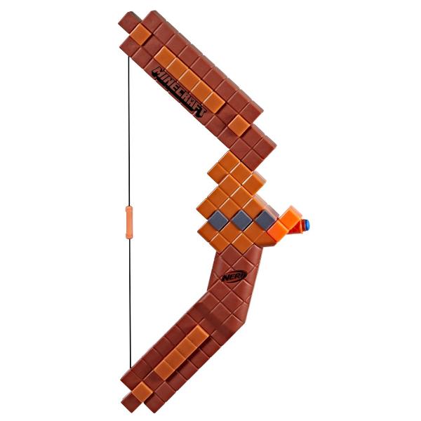 Nerf si Minecraft colaboreaza pentru a crea blastere unice pentru bataliile tale Nerf Arcul Nerf Minecraft este inspirat de arcul din popularul joc video Bucura-te de realism cu un arc cu raza lunga de actiune transpus din joc in viata reala tragand inapoi de coarda si eliberand-o pentru a lansa o sageata Arcul Nerf Minecraft include 8 sageti Nerf N1 oficiale care asigura distanta precizie si viteza extreme Blasterul are o capacitate pentru o singura sageata cu caracteristici realiste 