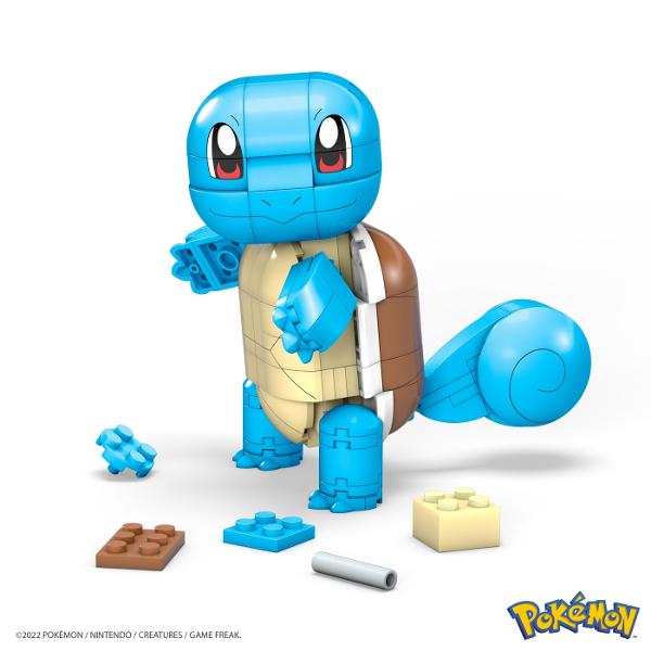 1 figurina Pokemon construibila cu o dimensiune mai mare Alegeti dintre personaje precum Charmander Mew si Meowth fiecare vandut separat Fiecare Pokemon vine cu propriul accesoriu tematic Ideale pentru varsta de 7 ani in sus aceste jucarii de constructie ofera experiente de constructie si joaca pentru a dezvolta creativitatea si abilitatile de rezolvare a problemelor Acest pachet contine Squirtle