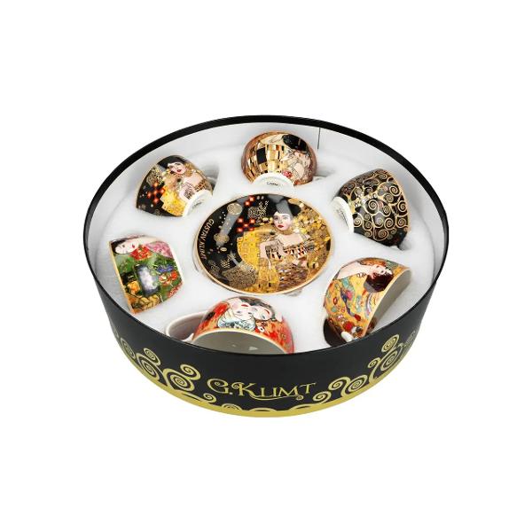 Savureaza cafeaua sau ceaiul intr-un stil artistic cu acest set de 6 cesti din portelan inspirate de operele lui Gustav Klimt Fiecare ceasca combina&nbsp;design elegant&nbsp;si&nbsp;functionalitate oferind o experienta vizuala si gustativa deosebitap data-start395 