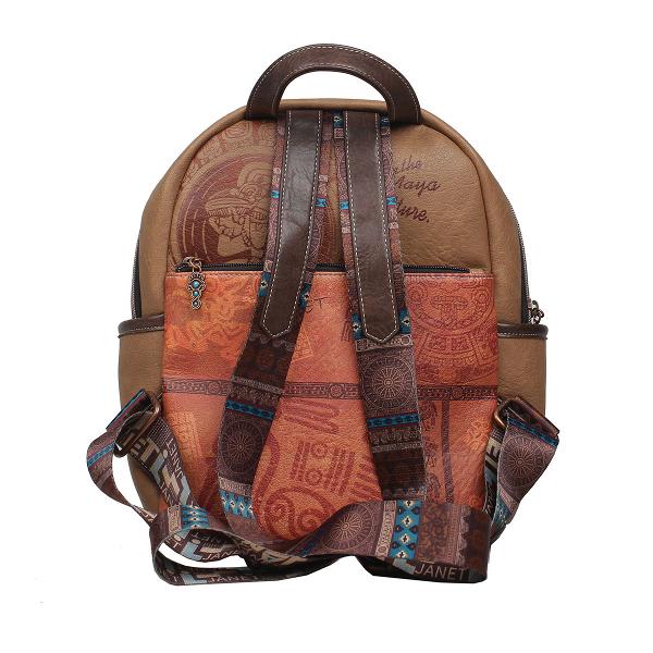 Rucsac fashion Janet Maya Journey 25x15x31 cm TV000114Material material textil si piele ecologica