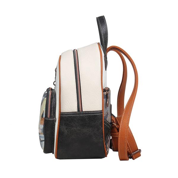 Geanta dama tip rucsac Janet 22x15x25 cm TV000106Material material textil si piele ecologica