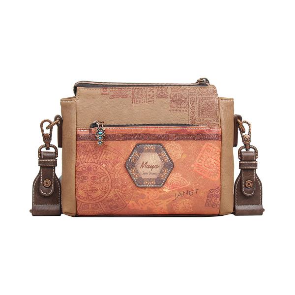 Geanta dama crossbody Janet 23x7x17 cm TV00053Material material textil si piele ecologica
