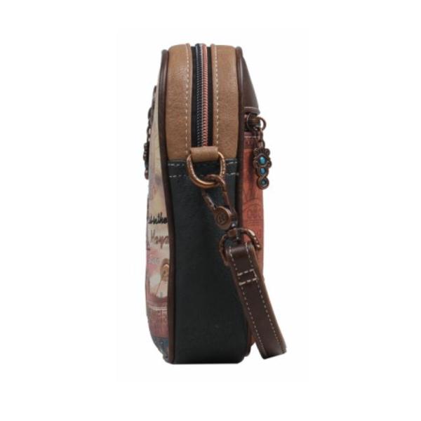 Geanta dama Janet crossbody 14x5x19 cm TV000010Material material textil si piele ecologica