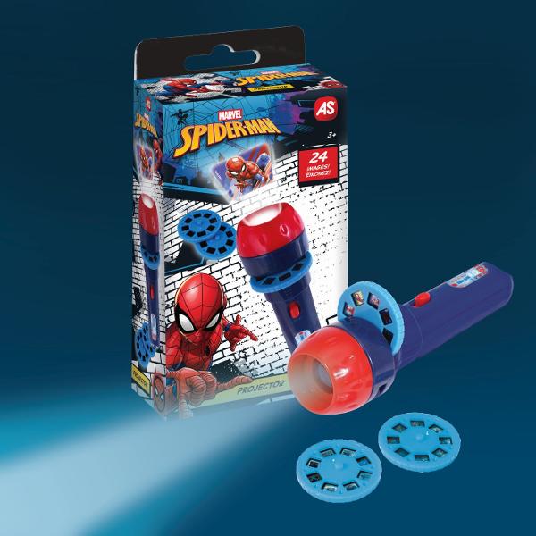 Cu mini proiectorul Spiderman poti acum sa iti urmaresti eroii preferati Amplaseaza rola in proiector si urmareste imaginile uimitoare din Marvel Spiderman derulandu-se iar si iar Pachetul contine 3 role de proiector cu un total de 24 de imagini Produsul include- 1 mini proiector 3 role de proiector cu imagini manual