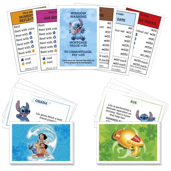 Monopoly Disney Stitch este o editie speciala a clasicului joc de societate Monopoly inspirata de universul amuzant al personajului Stitch Jucatorii cumpara vand si schimba proprietati tematice incearca sa isi construiasca strategia perfecta si sa devina cel mai bogat jucator de pe tabla Grafica colorata si ilustratiile cu Stitch aduc un plus de distractie jocului clasic transformand fiecare partida intr-o aventura plina de umor Este un joc ideal pentru serile petrecute in familie sau cu 