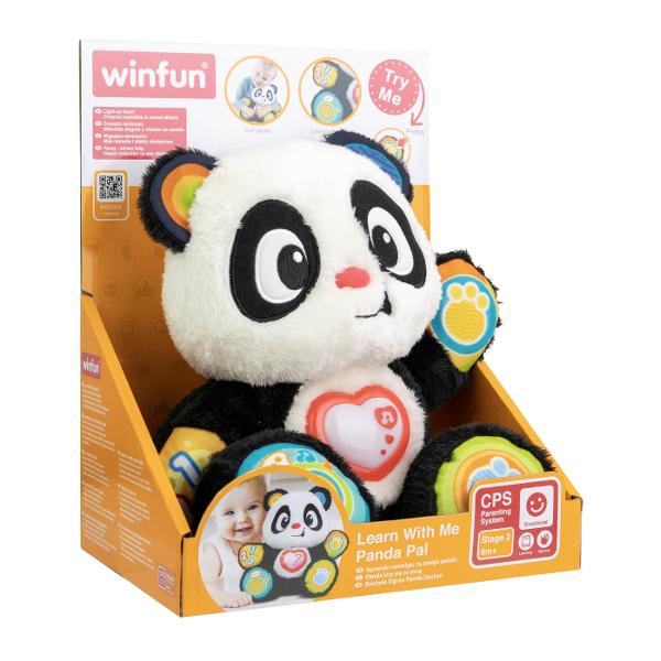 Amicul Panda moale si dragalas este o jucarie interactiva si educativa perfecta pentru copiii cu varsta incepand de la 6 luni si mai mari Acesta aduce o experienta captivanta de invatare prin activitati distractive si diverse functionalitati care stimuleaza dezvoltarea timpurie a copiilor Panda moale este conceput sa fie un companion placut si util in procesul de dezvoltare al micutilor Cu parti ale corpului numere litere si fraze distractive jucaria ofera oportunitati multiple de 