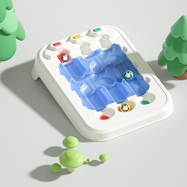 Joc educational Aventura Pinguinilor Jocul necesita o analiza atenta pentru a plasa piesele in pozitiile corecte si stabileste care piese lipsesc Este ideal pentru formarea abilitatilor de observare rationament cognitiv planificare si rezolvare de probleme