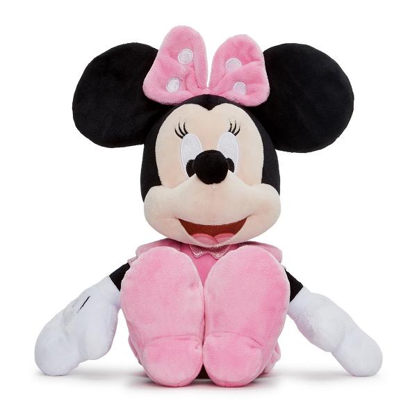 Stim ca primul cel mai bun prieten al celui mic este jucaria de plus cea alaturi de care descopera lumea si doarme linistit noaptea Minnie Mouse este prietena lui Mickey Mouse Are o personalitate placuta si este recunoscuta pentru colectia ei de funde mari de diferite culori pe care le pune pe cap Aceasta jucarie de plus este fabricata dintr-un material de calitate rezistent si in conformitate cu cerintele de calitate Disney Dimensiunea ei este de 35 de centimetri