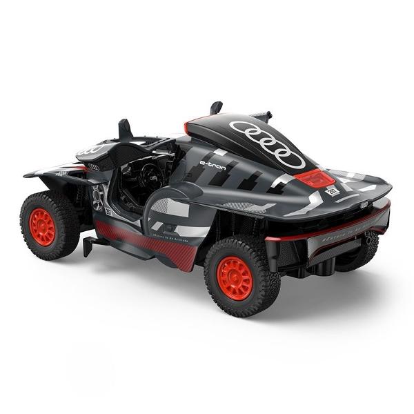 Masinuta are proportiile ideale pentru momente pline de distractie si amuzament avand dimensiunile in centimetri dupa cum urmeaza  199585 Masinuta metalica AUDI RS Q E TRON  scara 1 la 32 are anvelope de cauciuc si un design detaliat interior-exterior realizat din material metalic turnat cu accesorii realizate din material plastic portiere de calitate superioara Copilul dumneavoastra se poate juca in voie cu masina metalica AUDI RS Q E TRON  oferita de brandul international Rastar Nicio 