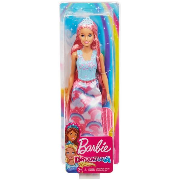 Lasa imaginatia sa zboare catre un tarim magic si minunat cu Dreamtopia Set Papusa cu Perie Cu aceasta papusa Barbie este pregatita pentru noi coafuri fabuloase realizate chiar de catre tine Realizeaza un look fabulos pune in scena o poveste de basm iar mai apoi desprinde parul aranjeaza-l cu peria inclusa si incepe din nouVarsta recomandata 3 ani 