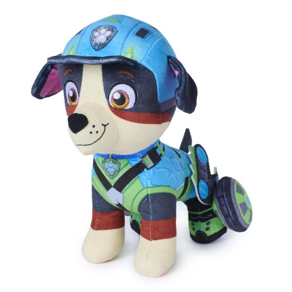 Figurina de plus Patrula Catelusilor Filmul cu Dinozauri Pup Pals este inspirata de personajele indragite din aventurile Patrula Catelusilor si este realizata din material moale si placut la atingere Designul colorat detaliile brodate si tinutele tematice inspirate din film transforma fiecare personaj intr-un companion potrivit pentru joaca imbratisari sau colectie Copiii pot recrea aventurile preferate sau pot inventa propriile misiuni alaturi de eroii Patrula Catelusilor Produsul se vinde 