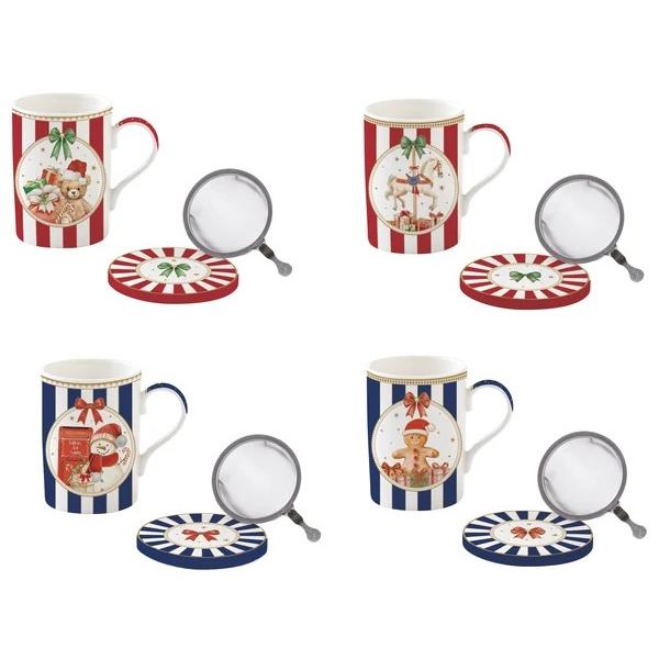Bucur&259;-te de magia s&259;rb&259;torilor de iarn&259; cu aceast&259; can&259; elegant&259; din por&539;elan din colec&539;ia Cozy Christmas de la Easy Life Cu un design festiv decorat &icirc;n culori tradi&539;ionale de Cr&259;ciun cana este perfect&259; pentru momentele de relaxare al&259;turi de un ceai cald &537;i aromatRealizat&259; din por&539;elan cana este 