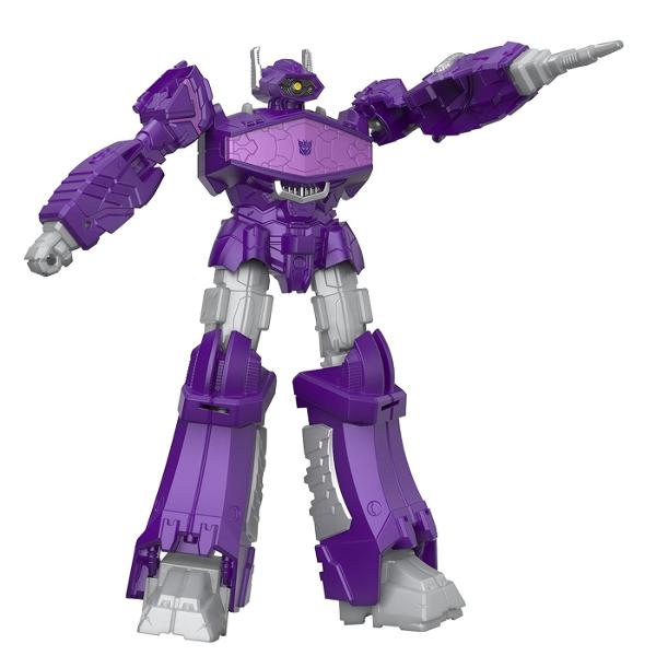 Descopera universul spectaculos Transformers cu robotul convertibil 2 in 1 de la Hasbro o jucarie de actiune care le permite copiilor sa transforme un robot intr-un vehicul si invers Inspirata din celebra serie Transformers figurina are un design detaliat cu elemente mecanice si articulatii mobile fiind ideala pentru recrearea confruntarilor dintre Autoboti si Decepticoni Transformarea se realizeaza manual in doar 6 pasi oferind o experienta interactiva care stimuleaza imaginatia 