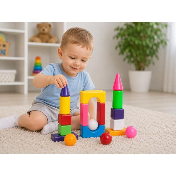 Primele descoperiri in lumea constructiilor incep cu setul colorat &bdquoCity Life Mini Plasa 1&rdquo Acest set este creat special pentru micii exploratori care adora sa construiasca sa experimenteze si sa inventeze propriile creatii Datorita pieselor mari si colorate copilul poate construi cu usurinta turnuri casute arcade si alte structuri interesante dezvoltandu-si imaginatia si creativitatea Jocul cu acest constructor ajuta la dezvoltarea motricitatii fine coordonarii 