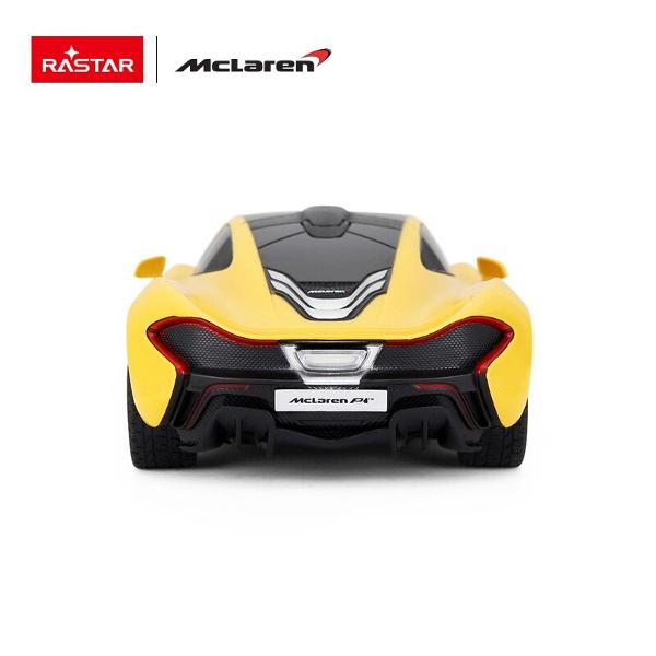 Copilul dumneavoastra se poate juca in voie cu masina cu telecomanda McLaren P1 scara 1 la 24 oferita de brandul international Rastar Nicio cursa nu este imposibil de castigat cu acesta masinuta replica oficiala cu licenta a modelului original construita cu mare atentie la detalii Masinuta are proportiile ideale pentru momente pline de distractie si amuzament avand dimensiunile in centimetri dupa cum urmeaza  2049274Masinuta functioneaza pe frecventa de 24GAlimentarea se face 