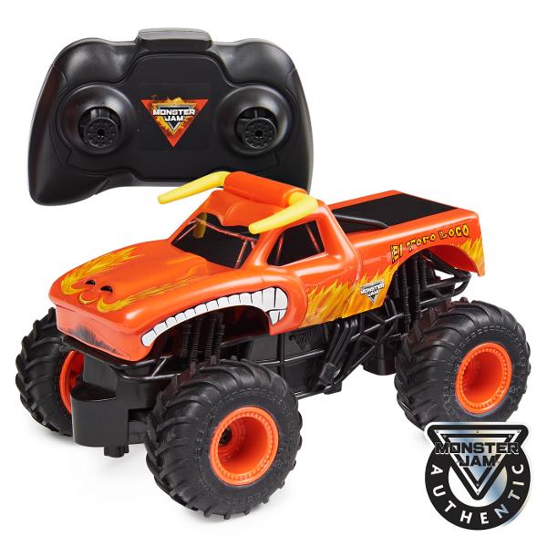 Monster Jam El Toro Loco RC Dezlantuiti fiara pentru a efectua cascadorii epice accidente nebune si salturi spectaculoase Dispunand de o frecventa de 24 GHz este chiar mai usor sa gazduiti propriul dvs raliu Monster Jam cu prietenii Cu o raza de pana la 75 metri Acesta masinuta poate descoperi si arunca orice in calea ei Nimic nu o va opri din dominarea circuitului Monster Jam &Icircn mod autentic aceasta masinuta cu radiocomanda El Toro Loco la scara 124 vine cu anvelopele 