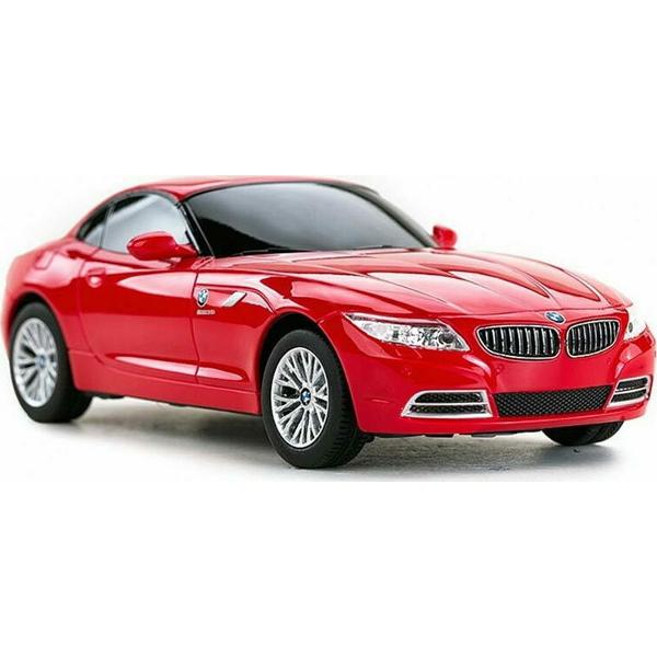 Copilul dumneavoastra se poate juca in voie cu masina cu telecomanda BMW Z4 scara 1 la 24 oferita de brandul international Rastar Nicio cursa nu este imposibil de castigat cu acesta masinuta replica oficiala cu licenta a modelului original construita cu mare atentie la detalii Masinuta are proportiile ideale pentru momente pline de distractie si amuzament avand dimensiunile in centimetri dupa cum urmeaza  1899252Masinuta functioneaza pe frecventa de 24GAlimentarea se face astfel  