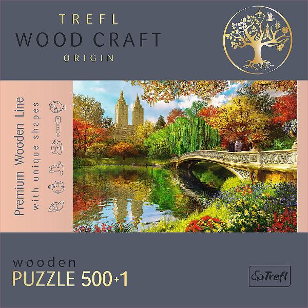 Esti un pasionat de puzzle-uri Puzzle-urile din lemn WOOD CRAFT de la Trefl au fost create doar pentru tine Folosind formatul unic de puzzle si figurile puzzle originale asamblati setul uzzle-urile din lemn cu forme neregulate sunt o alternativa ideala la puzzle-urile traditionale Setul este format din 5001 elemente printre care au fost ascunse pana la 50 de piese de  puzzle in diferite forme Gasirea lor este o mare distractie suplimentara Fiecare piesa de puzzle are un model decorativ 