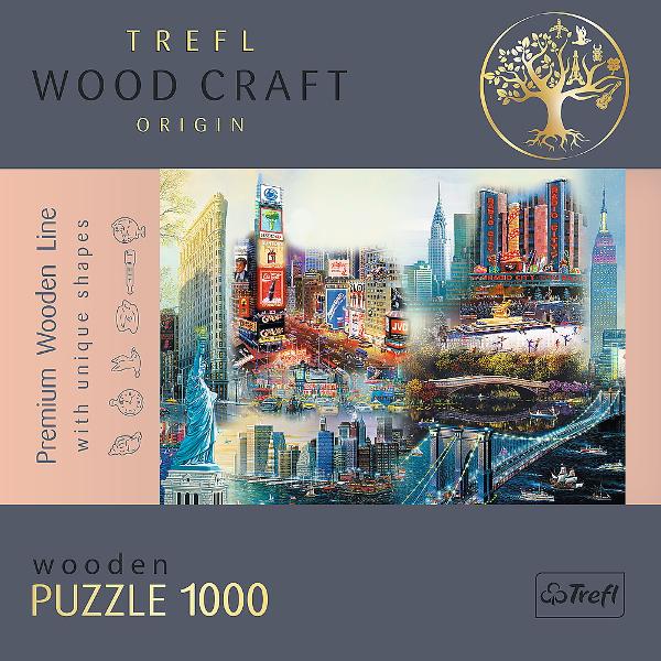 Esti un pasionat de puzzle-uri Puzzle-urile din lemn WOOD CRAFT de la Trefl au fost create doar pentru tine Folosind formatul unic de puzzle si figurile puzzle originale asamblati setul uzzle-urile din lemn cu forme neregulate sunt o alternativa ideala la puzzle-urile traditionale Setul este format din 1000 de elemente printre care au fost ascunse pana la 100 de piese de puzzle in diferite forme Gasirea lor este o mare distractie suplimentara Fiecare piesa de puzzle are un model decorativ 